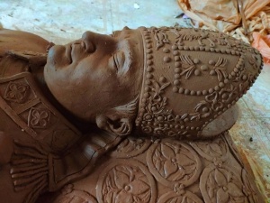 Clay mold of sarcophagus