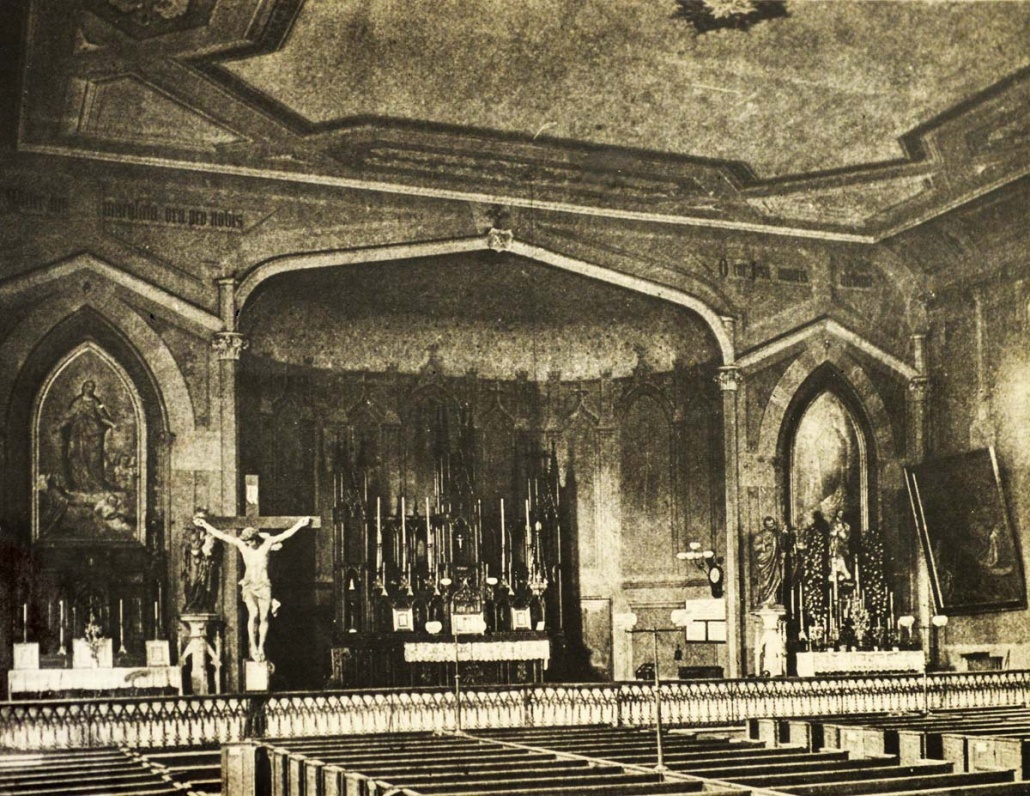 The interior of St. Mary’s Cathedral in 1888, just three years after Maes became Bishop of Covington. Archives of the Diocese of Covington.