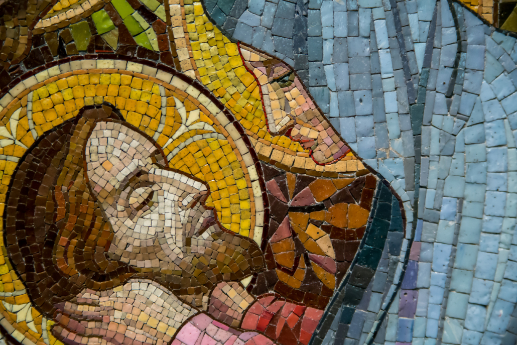 Jesus and Mary Mosaic